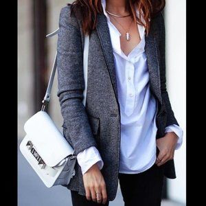 NEW Banana Republic Textured Knit Boyfriend Blazer